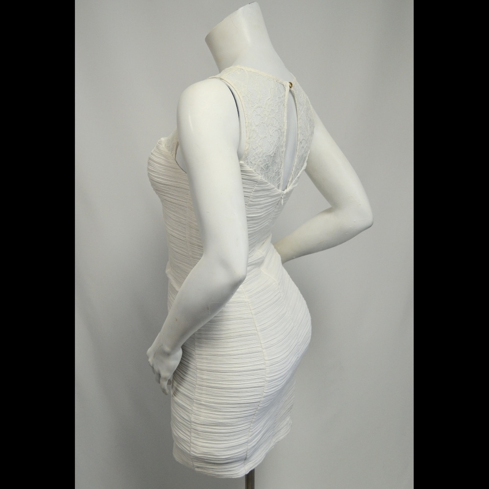 GUESS Ivory BodyCon Sexy New Years Eve Dress - Picture 7 of 8